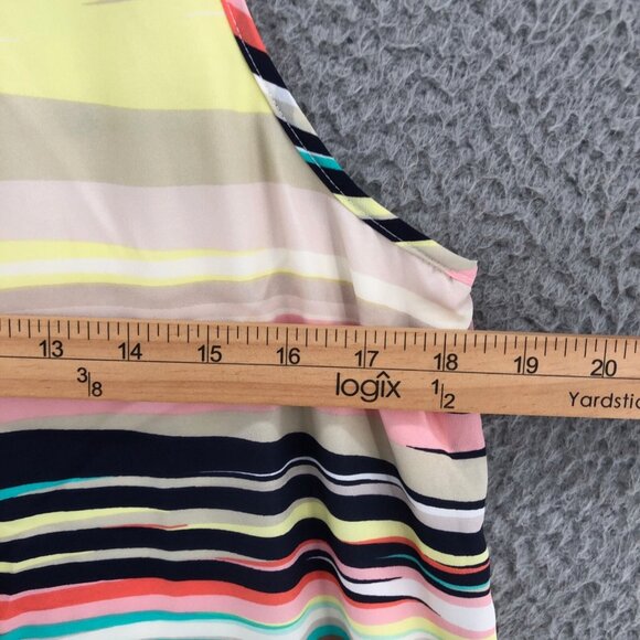 Speechless Dress Women Medium Multicolor Stripe Mini Shift Sleeveless Breathable - Picture 8 of 10